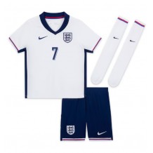 England Bukayo Saka #7 Hjemmedraktsett Barn EM 2024 Kortermet (+ Korte bukser)